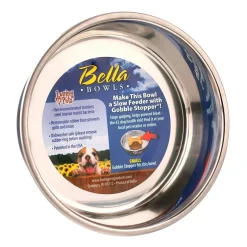 Loving Pets Metallic Dog Bowl Blueberry Small