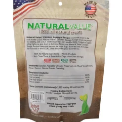 Loving Pets Natural Value Chicken Sausages Dog Treat 13-oz