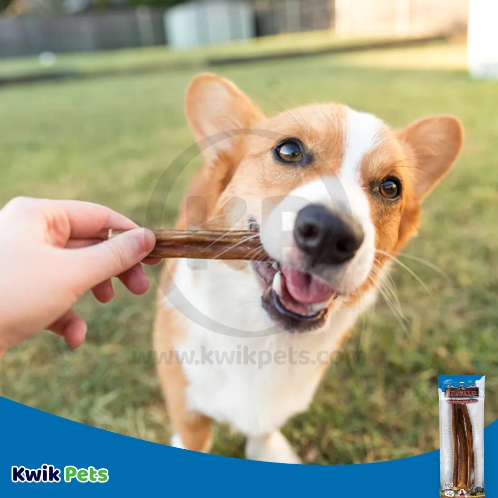 Loving Pets Pure Buffalo Bully Sticks Dog Treat 12-in 3 Count