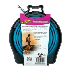 Loving Pets Travel Double Diner Dog Bowl Blue Medium