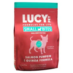 Lucy Pet Products Grain-Free Small Bites Small Breed Dry Dog Food Salmon, Pumpkin & Quinoa 4.5-lb