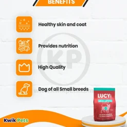 Lucy Pet Products Grain-Free Small Bites Small Breed Dry Dog Food Salmon, Pumpkin & Quinoa 4.5-lb