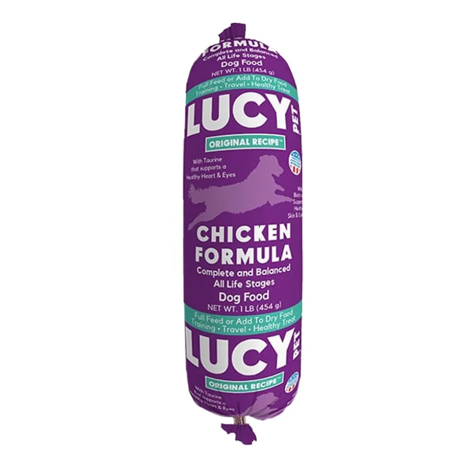 Lucy Pet Products Original Recipe Dog Food Roll Chicken Formula 1-lb