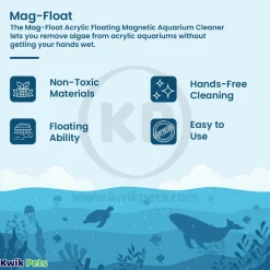 Mag-Float Floating Magnet Acrylic Aquarium Cleaner Medium