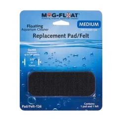 Mag-Float Replacement Pad/Felt Floating Magnet Cleaner for Glass Aquariums Black Medium