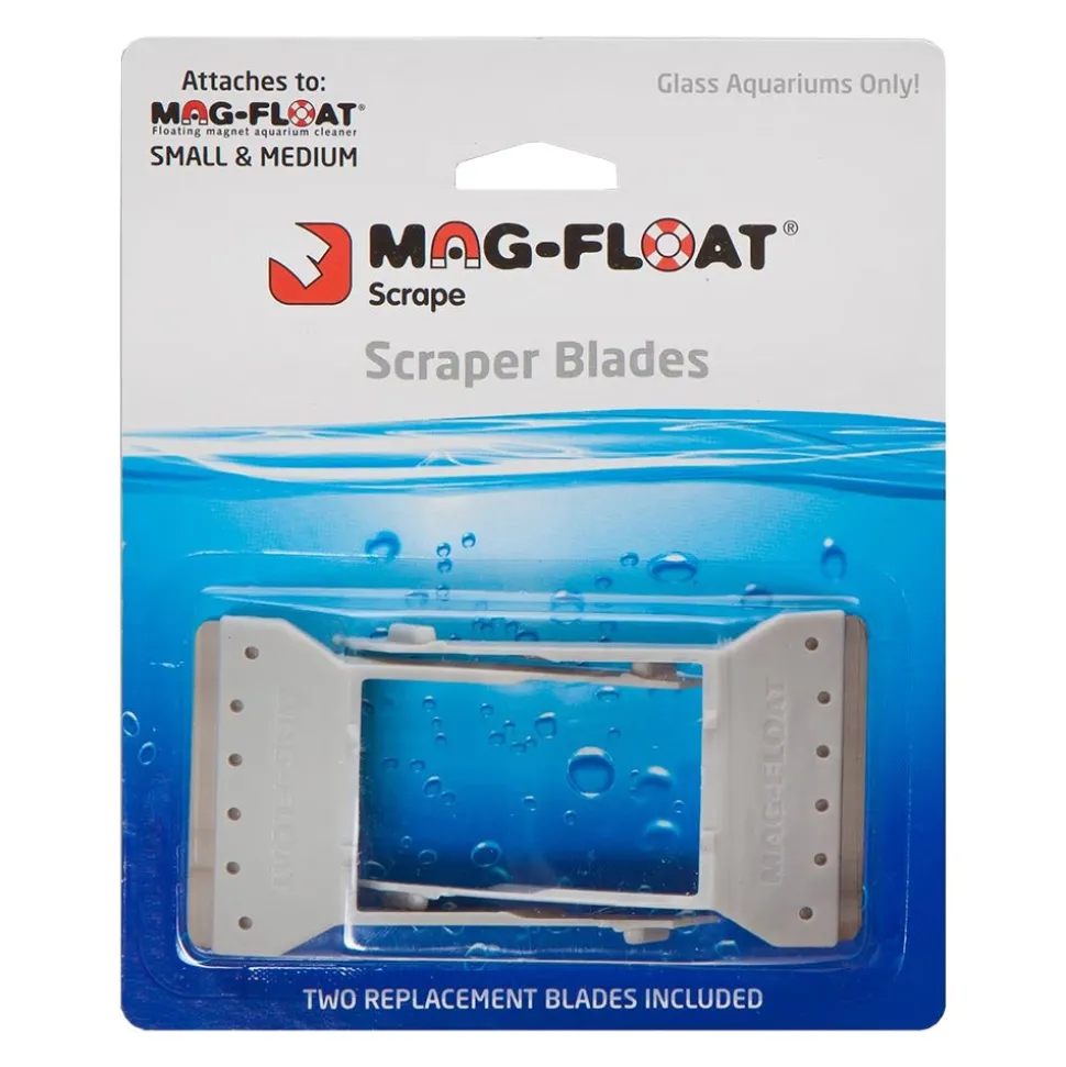 Mag-Float Scraper Blades for Floating Magnet Glass Aquarium Cleaner Small & Medium 2 Count