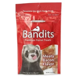 Marshall Pet Products Bandits Premium Ferret Treats Meaty Bacon 3-oz