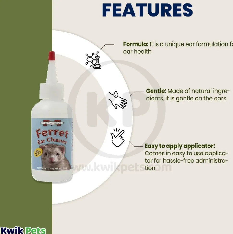 Marshall Pet Products Ferret Ear Cleaner 4-oz