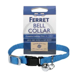 Marshall Pet Products Ferret Bell Collar Blue 3/8-in