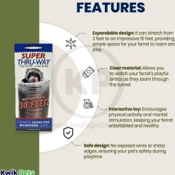 Marshall Pet Products Ferret Super Thru-Way Tunnel Toy Copper 15-ft