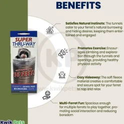 Marshall Pet Products Ferret Super Thru-Way Tunnel Toy Copper 15-ft