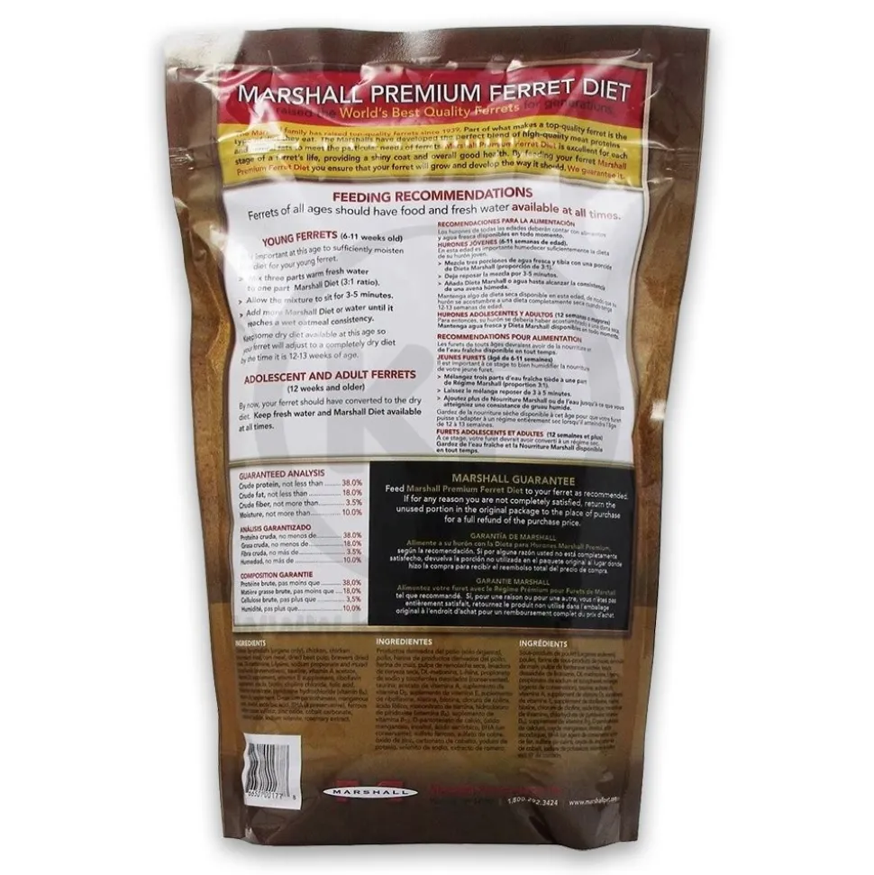 Marshall Pet Products Premium Ferret Diet Dry Food 4-lb
