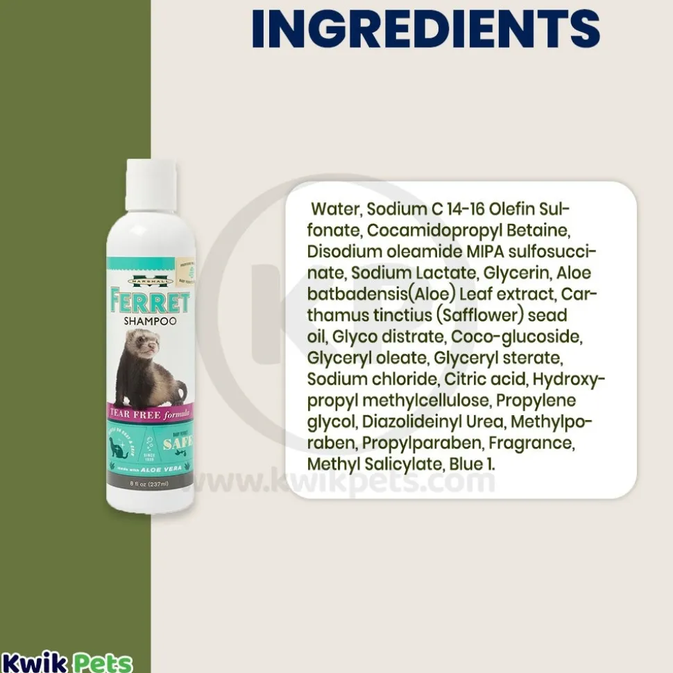 Marshall Pet Products Tear Free Ferret Shampoo with Aloe Vera 8-oz