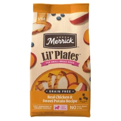 Merrick Lil’ Plates Grain-Free Small Breed Adult Dry Dog Food Real Chicken & Sweet Potato Recipe 4-lb