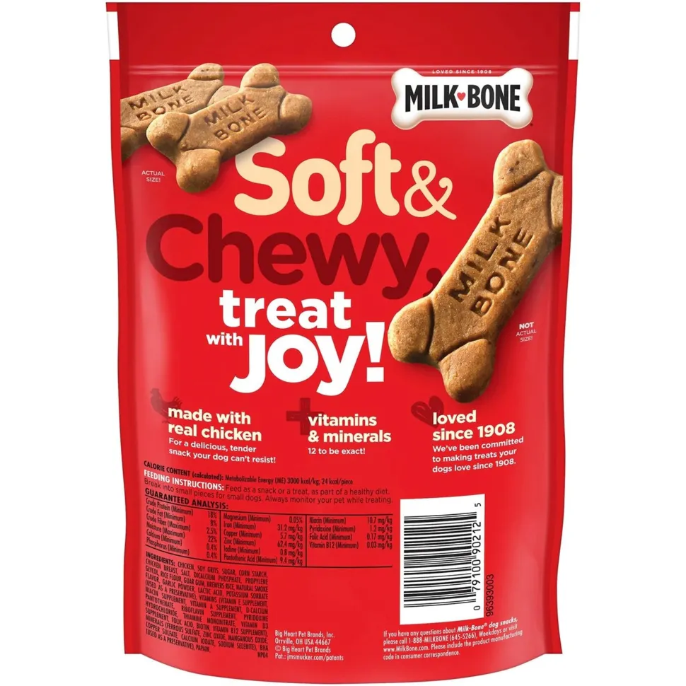 Milk-Bone Soft & Chewy Chicken Dog Treats 5.6-oz