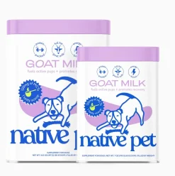 Native Pet Goat Milk Powder Recovery & Energy Support for Active Dogs 7-oz