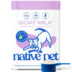 Native Pet Goat Milk Powder Recovery & Energy Support for Active Dogs 7-oz