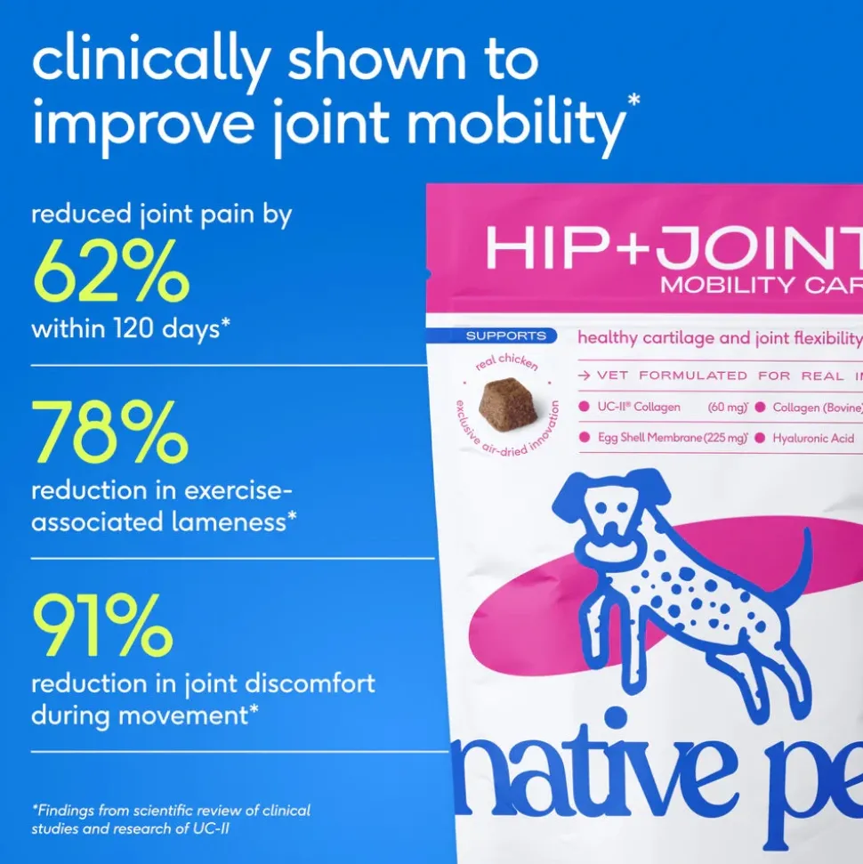 Native Pet Hip & Joint Mobility Care Chews for Dogs 60 Count