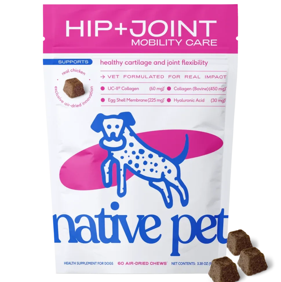 Native Pet Hip & Joint Mobility Care Chews for Dogs 60 Count