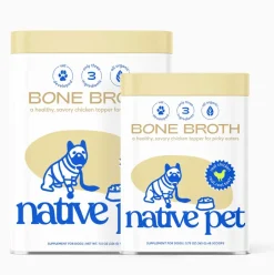 Native Pet Organic Chicken Bone Broth Powder Grain-Free Dog Food Topper 5.75-oz
