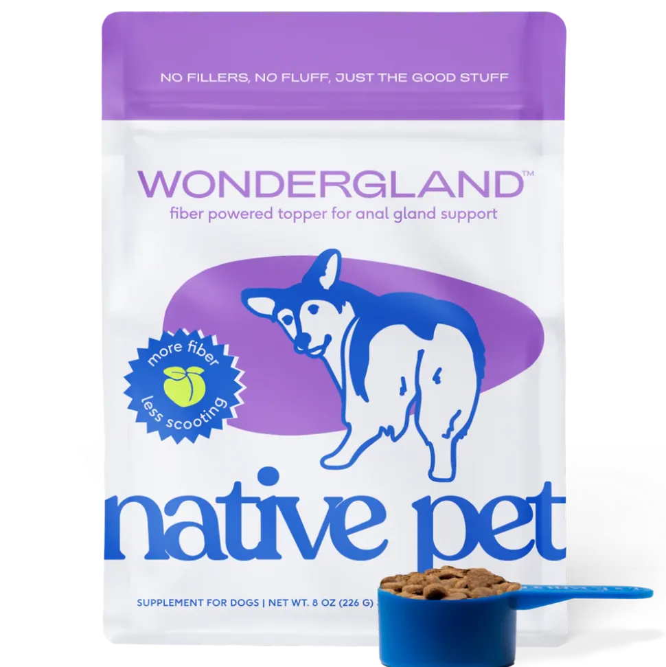 Native Pet WonderGland Anal Gland Pumpkin Fiber & Digestive Supplement for Dogs 8-oz