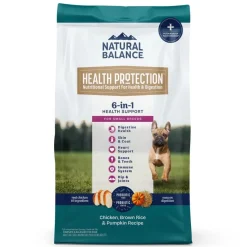 Natural Balance Health Protection Small Breed Adult Dry Dog Food Chicken, Brown Rice & Pumpkin 4-lb