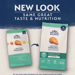 Natural Balance Limited Ingredient Grain-Free Adult Dry Dog Food Chicken & Sweet Potato Recipe 24-lb