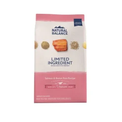 Natural Balance Limited Ingredient Wholesome Grains Adult Dry Dog Food Salmon & Brown Rice 4-lb