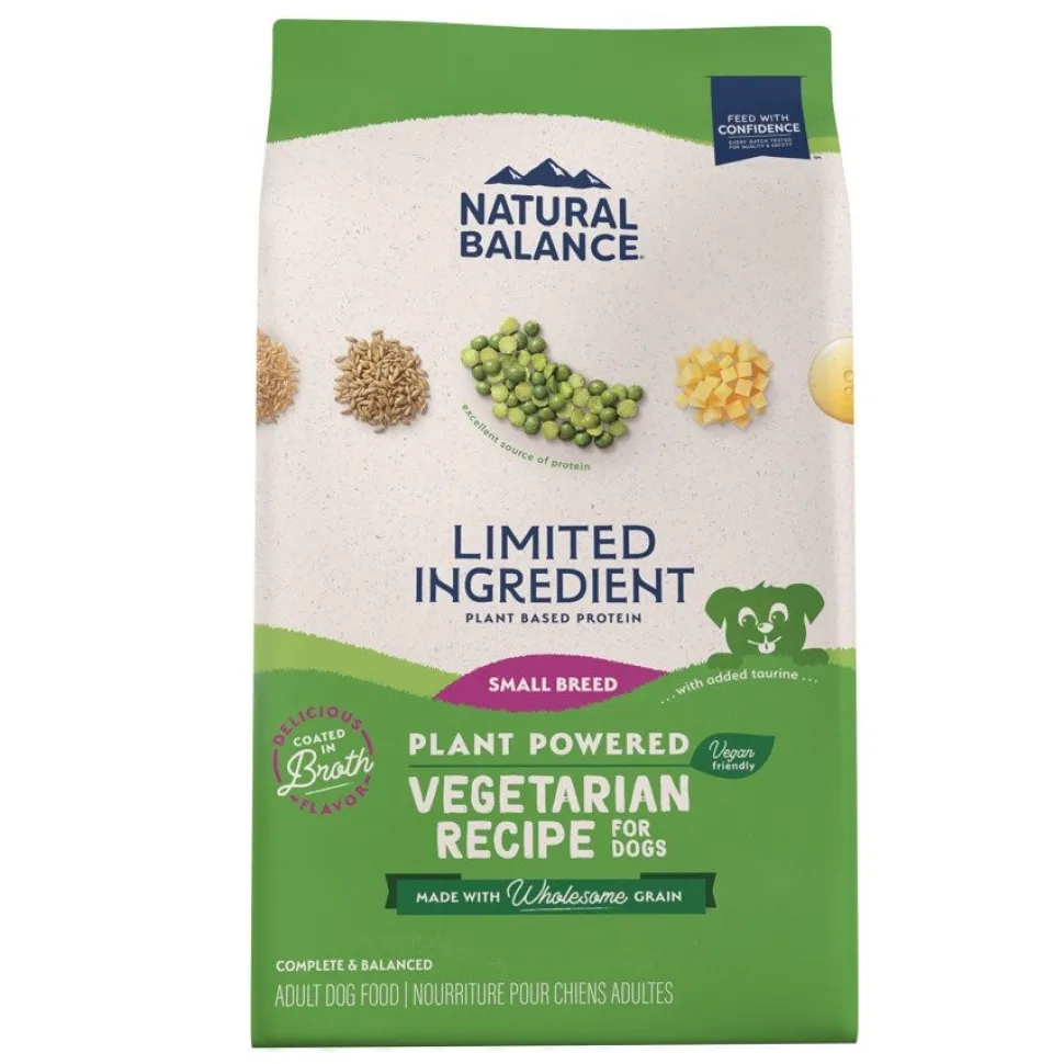Natural Balance Limited Ingredient Small Breed Adult Dry Dog Food Vegetarian Recipe 4-lb