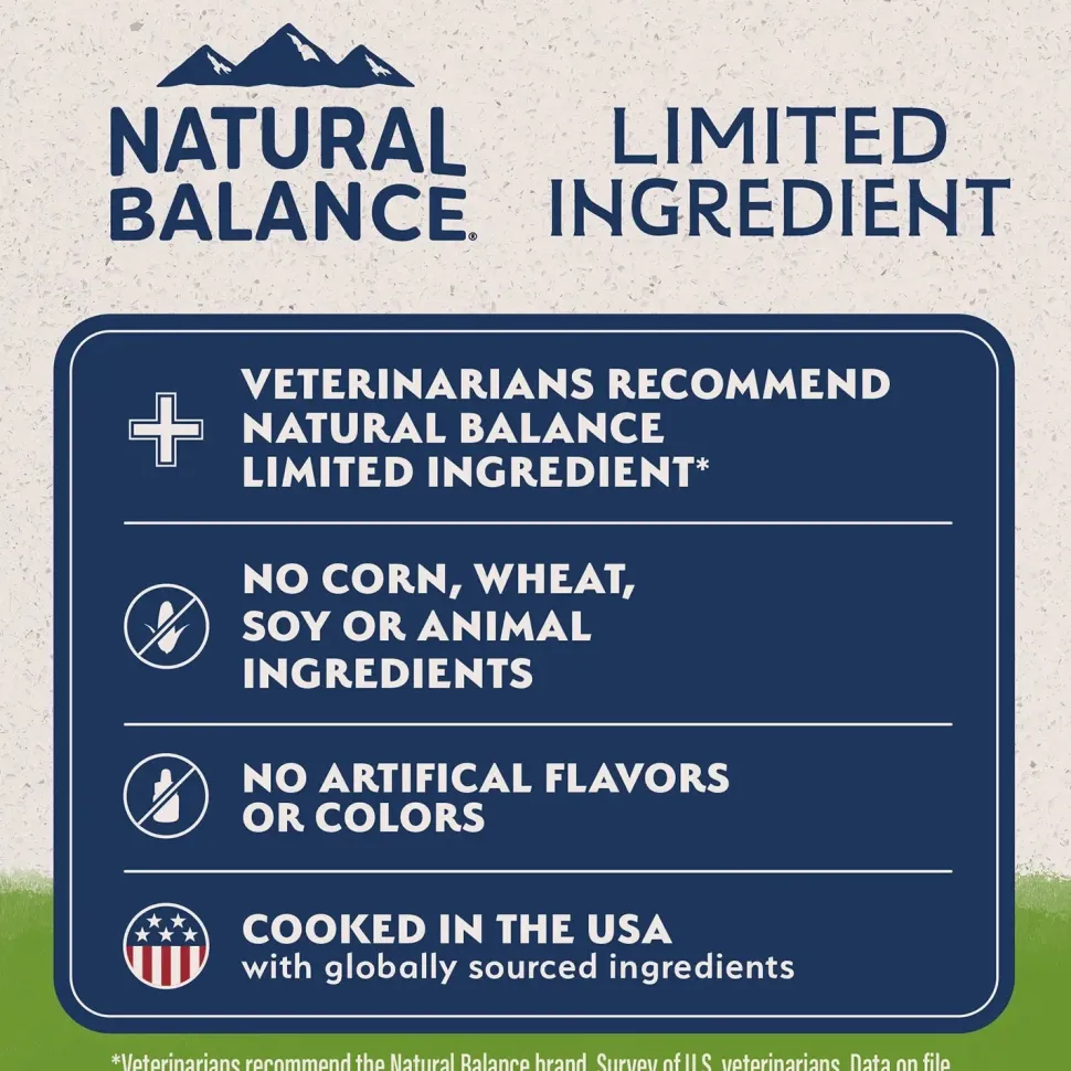 Natural Balance Pet Foods L.I.D Plant Powered Vegan-Friendly Vegetarian Recipe Dry Dog Food 4-lb