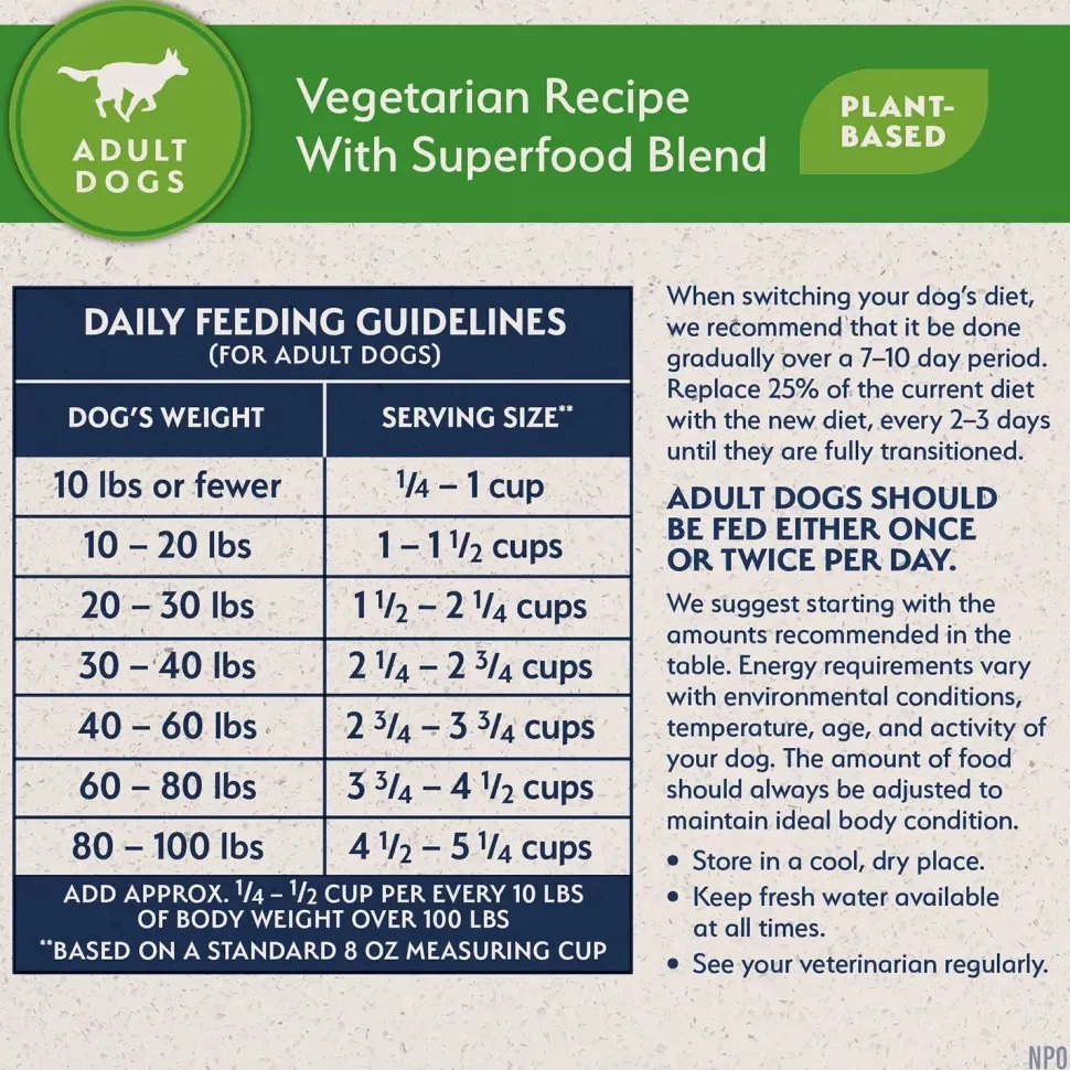 Natural Balance Pet Foods L.I.D Plant Powered Vegan-Friendly Vegetarian Recipe Dry Dog Food 4-lb