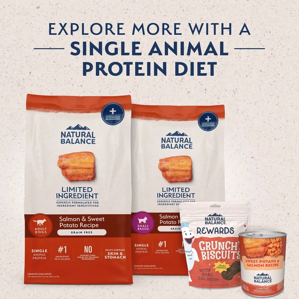 Natural Balance Pet Foods Limited Ingredient Adult Dry Dog Food Salmon & Sweet Potato 12-lb