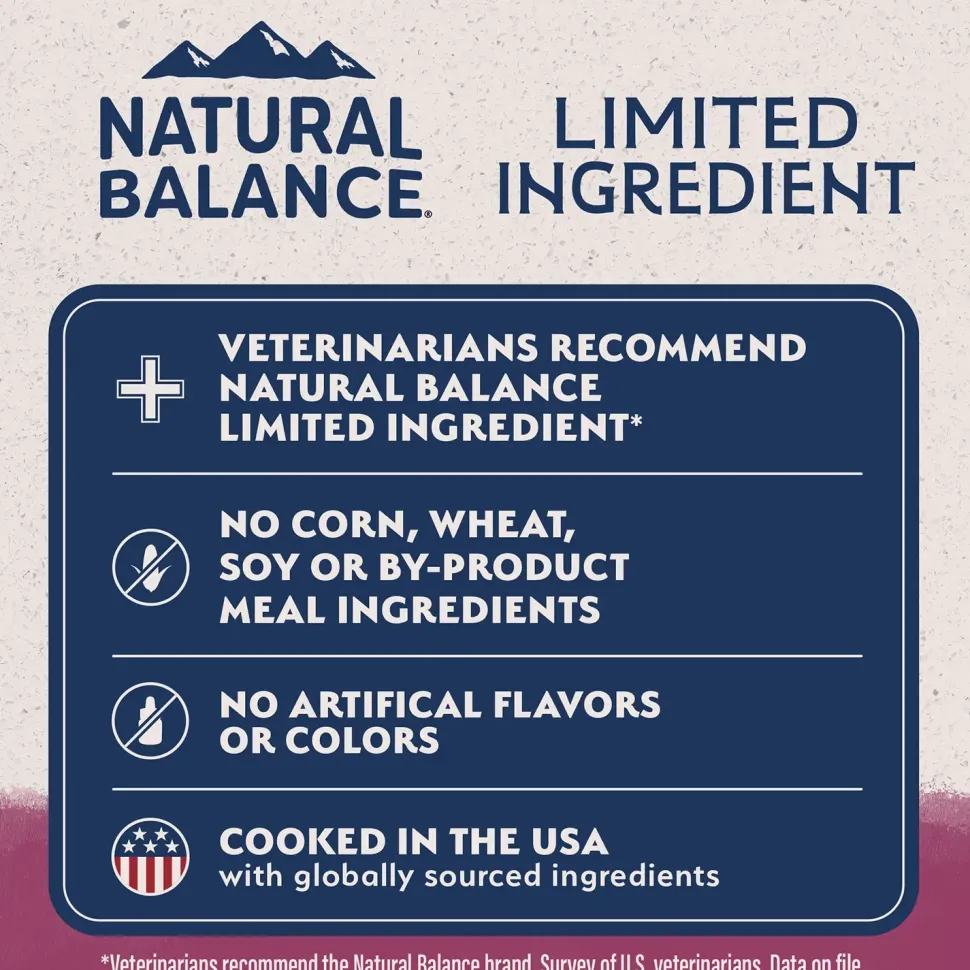 Natural Balance Pet Foods Limited Ingredient Reserve Grain Free Adult Dry Dog Food Sweet Potato & Venison 22-lb