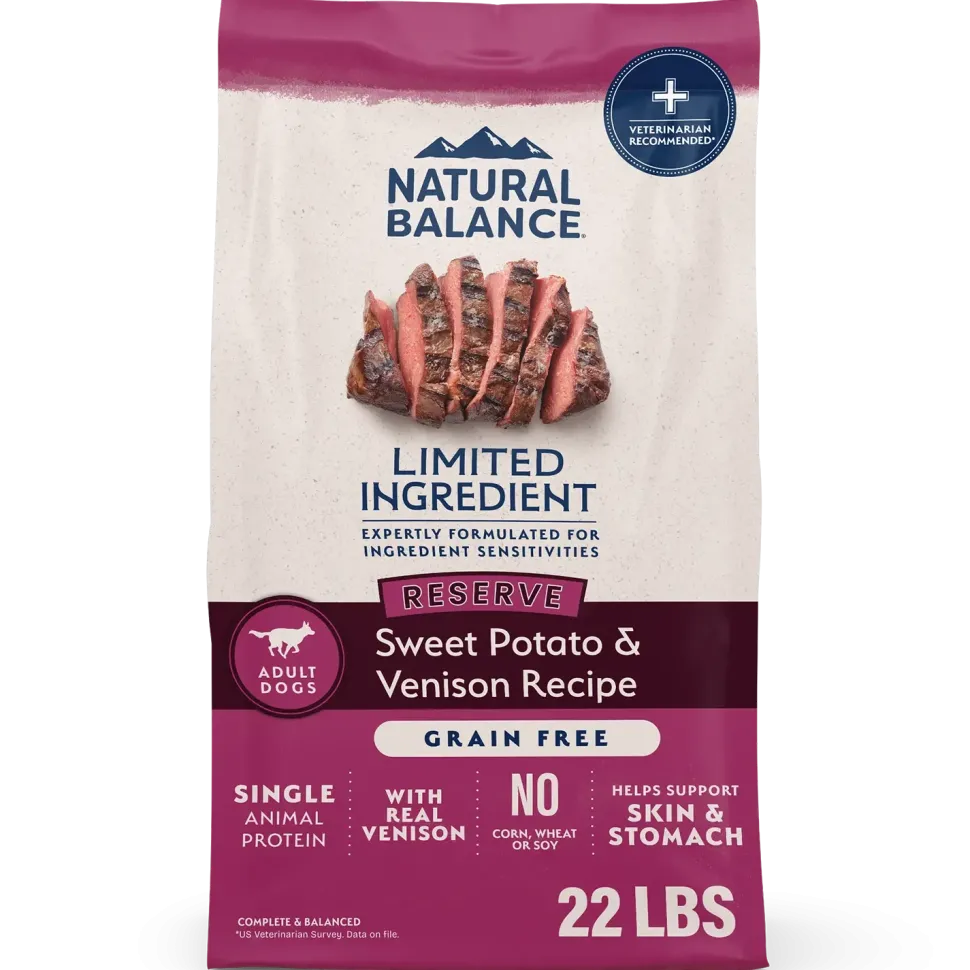 Natural Balance Pet Foods Limited Ingredient Reserve Grain Free Adult Dry Dog Food Sweet Potato & Venison 22-lb
