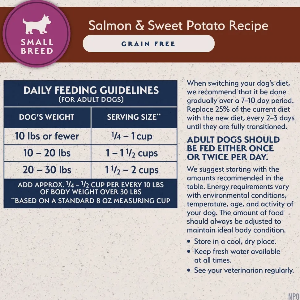 Natural Balance Pet Foods Limited Ingredient Grain Free Small Breed Dry Dog Food Salmon & Sweet Potato 4-lb