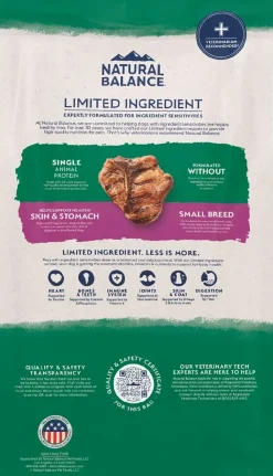 Natural Balance Pet Foods Limited Ingredient Small Breed Dry Dog Food Lamb & Brown Rice 12-lb