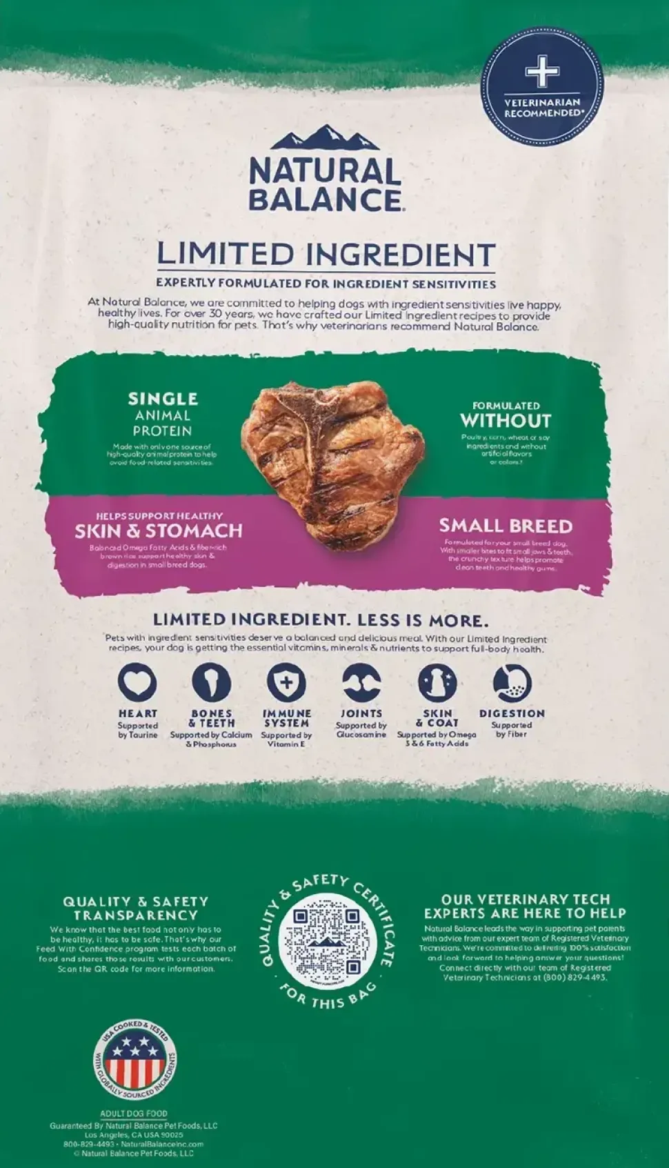 Natural Balance Pet Foods Limited Ingredient Small Breed Dry Dog Food Lamb & Brown Rice 12-lb