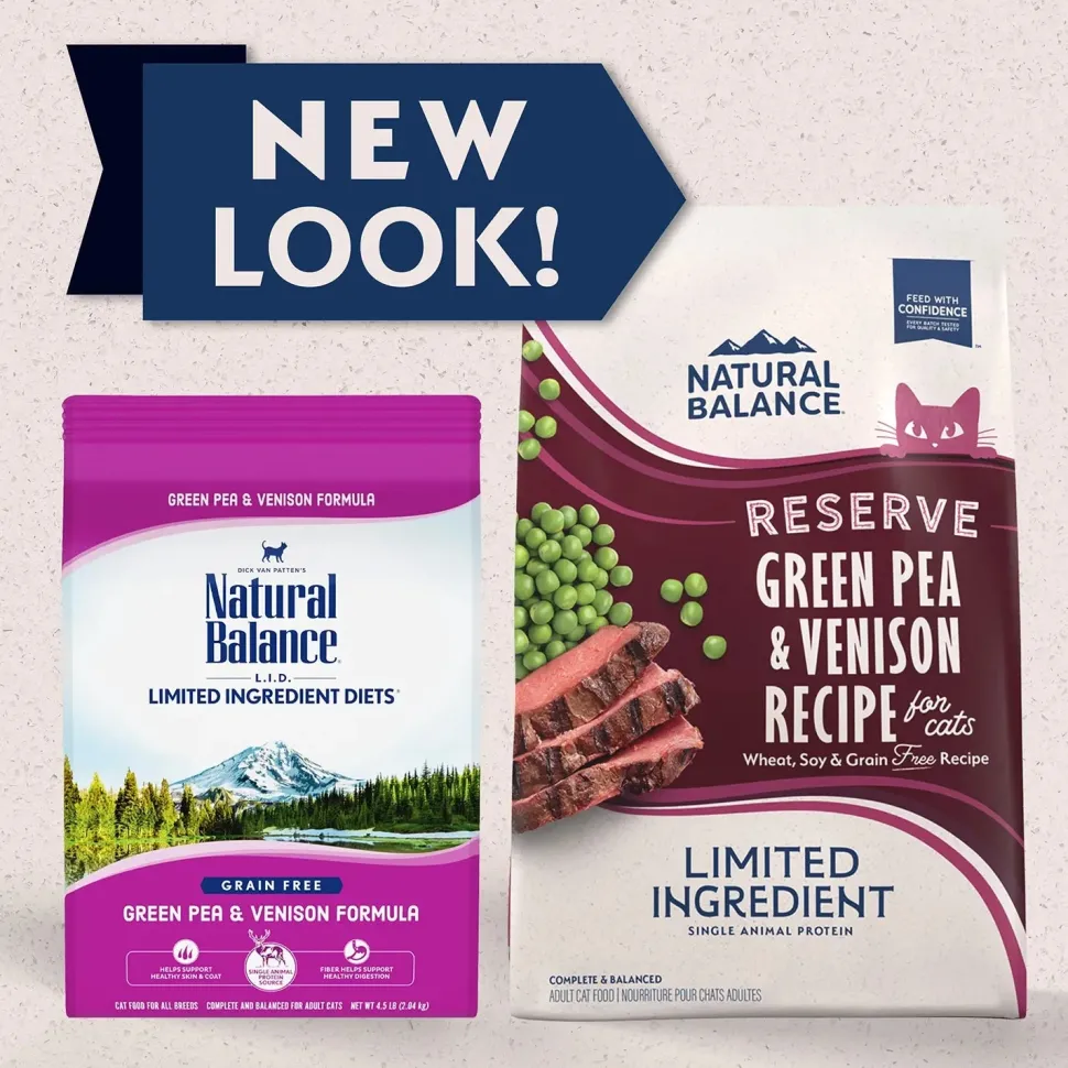 Natural Balance Pet Foods Limited Ingredient Reserve Grain Free Dry Cat Food Green Pea & Venison 8-lb