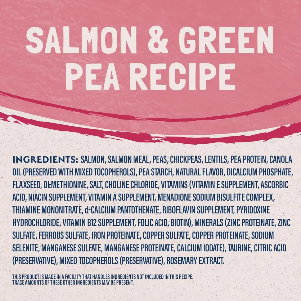 Natural Balance Pet Foods Limited Ingredient Grain Free Dry Cat Food Green Pea & Salmon 4-lb