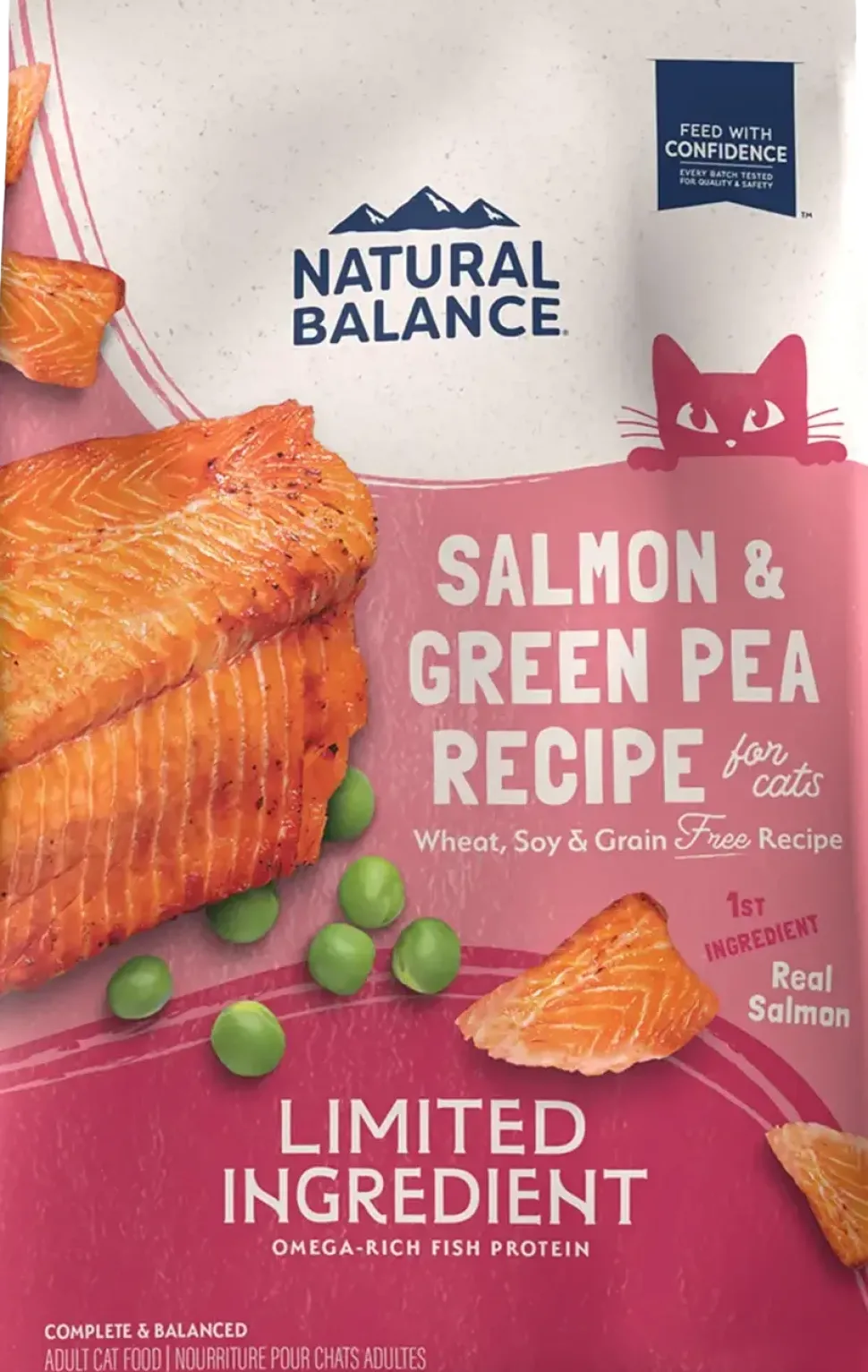 Natural Balance Pet Foods Limited Ingredient Grain Free Dry Cat Food Green Pea & Salmon 4-lb
