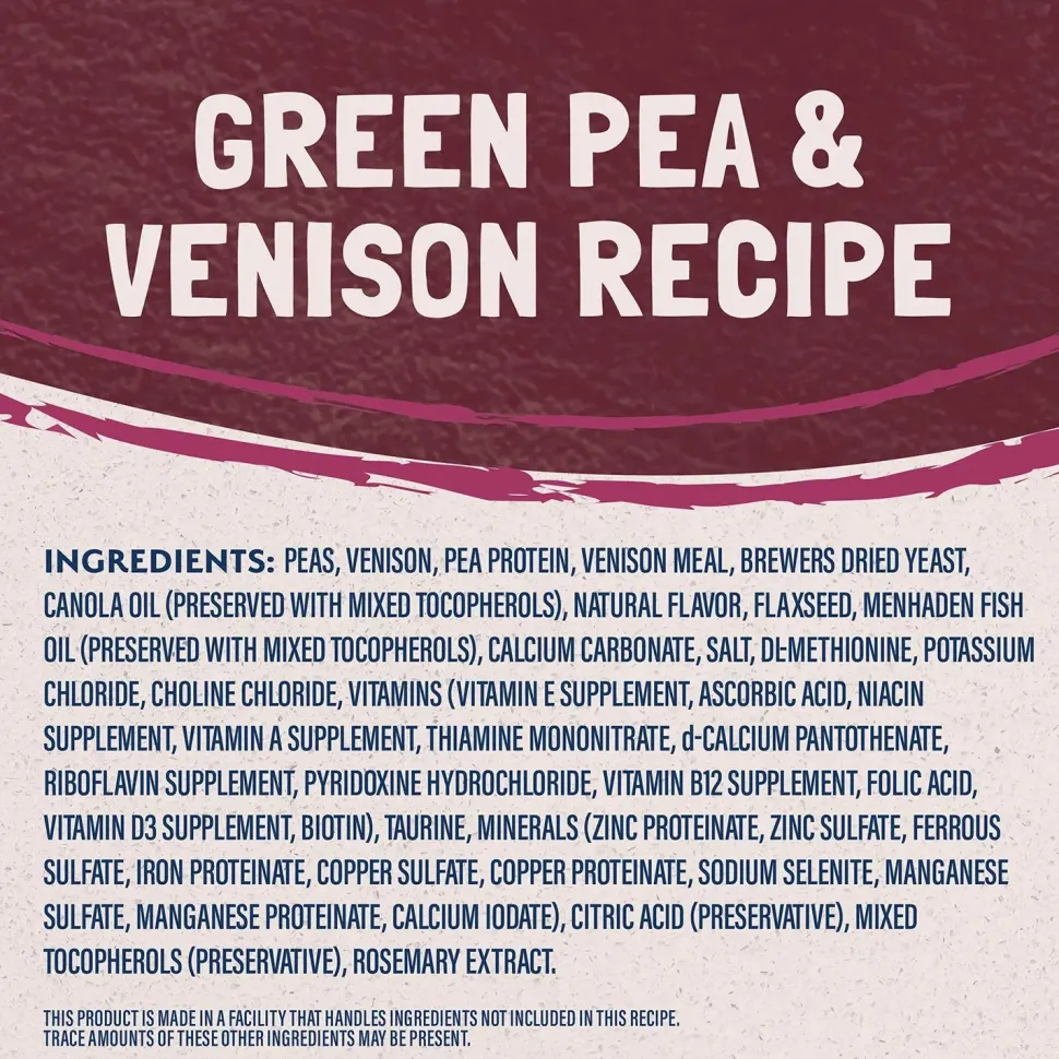 Natural Balance Pet Foods Limited Ingredient Reserve Grain Free Dry Cat Food Green Pea & Venison 4-lb
