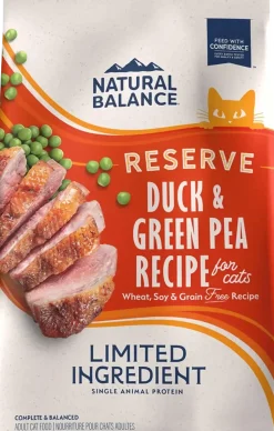 Natural Balance Pet Foods Limited Ingredient Reserve Grain Free Dry Cat Food Duck & Green Pea 10-lb