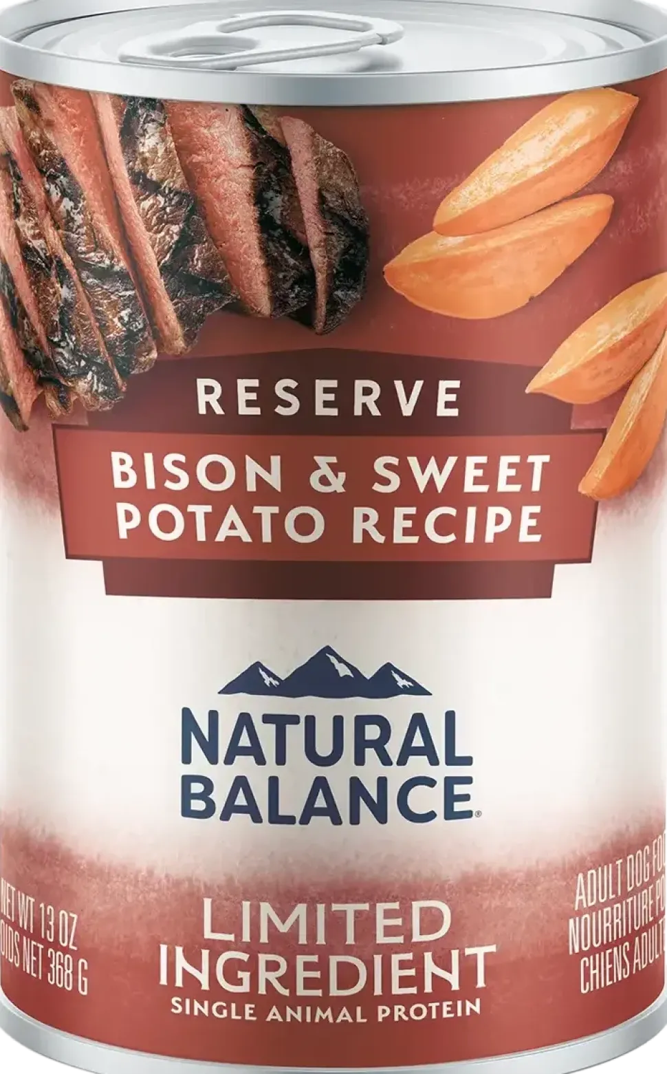 Natural Balance Pet Foods Limited Ingredient Reserve Canned Dog Food Bison & Sweet Potato 13-oz