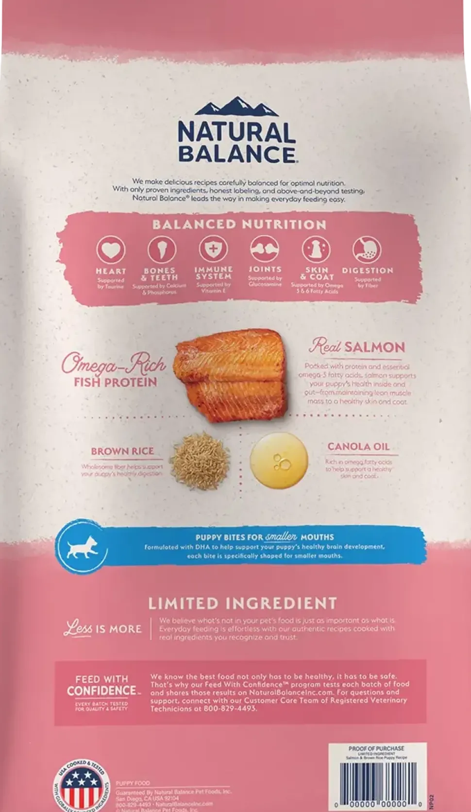 Natural Balance Pet Foods Limited Ingredient Puppy Dry Food Salmon & Brown Rice 24-lb
