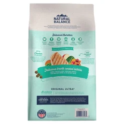 Natural Balance Pet Foods Original Ultra Broth Coated Dry Dog Food Chicken & Sweet Potato 4-lb