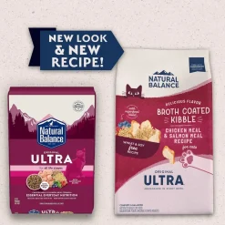 Natural Balance Pet Foods Original Ultra Broth Coated Dry Cat Food Chicken & Salmon 6-lb