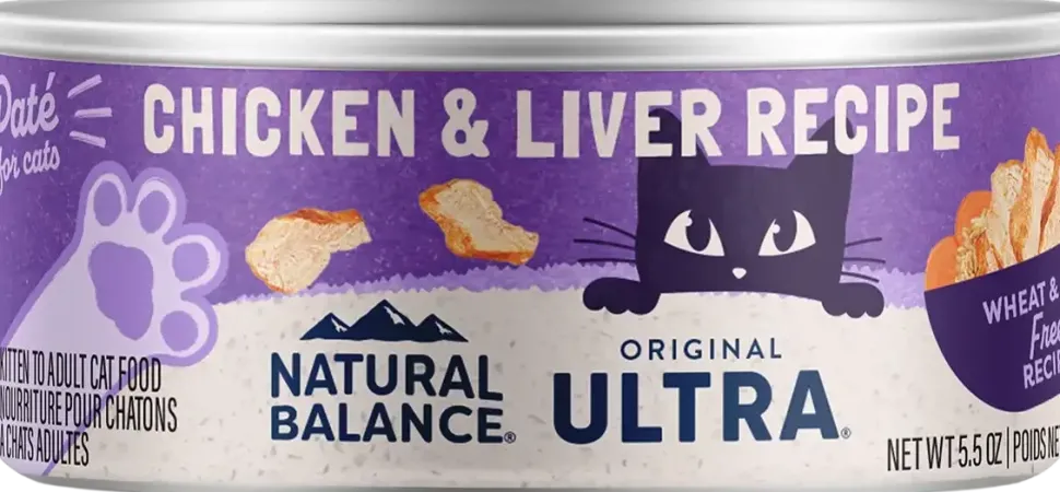 Natural Balance Pet Foods Original Ultra Canned Cat Food Chicken & Liver 5.5-oz