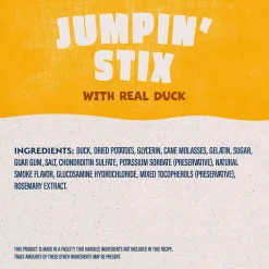 Natural Balance Pet Foods Rewards Jumpin' Stix Soft & Meaty Dog Treats Duck 4-oz
