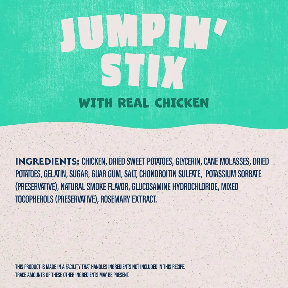 Natural Balance Pet Foods Rewards Jumpin' Stix Soft & Meaty Dog Treats Chicken 10-oz