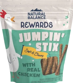 Natural Balance Pet Foods Rewards Jumpin' Stix Soft & Meaty Dog Treats Chicken 10-oz